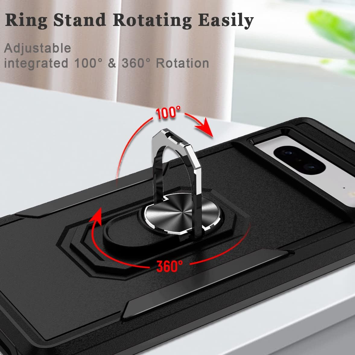 Heavy Duty Ring Case for Google Pixel 7A Heavy Duty Ring Case for Google Pixel 7A